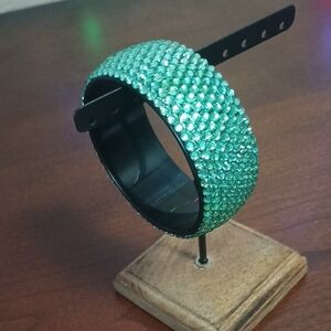 Green Rhinestone Bracelet